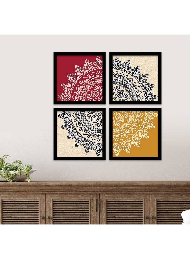 Digital Art Mandala Paintings - Set of 4 Modern Wall Frames for Elegant Home Décor Paintings for Stylish Living Room Decoration - Image 5