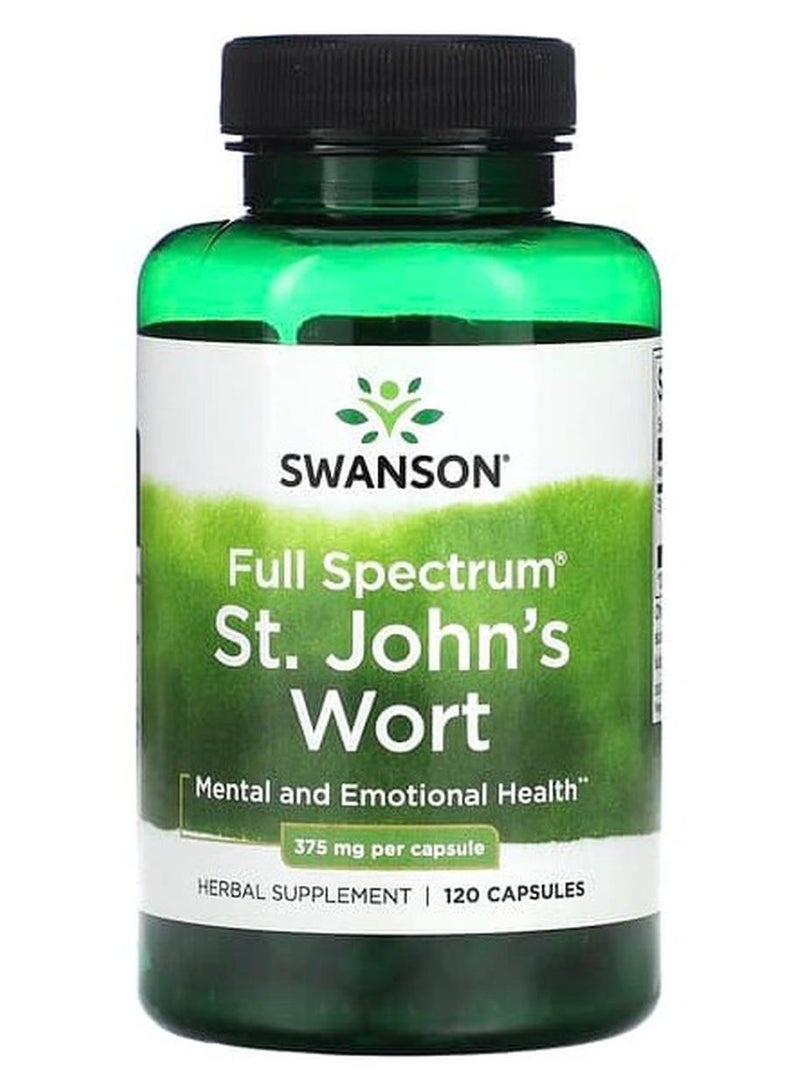 SWANSON Full Spectrum St. John's Wort, 375 mg , 120 Capsules