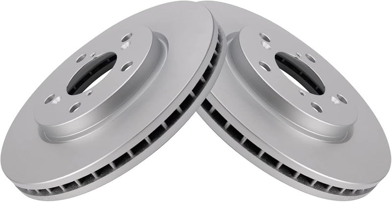 TRQ Front Brake Rotor Set G Coated Vented Compatible with 2005-2010 Honda Odyssey - Image 3