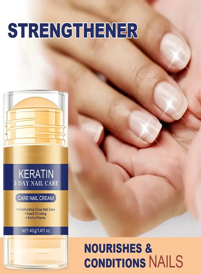 Grospe Keratin Care Nail Cream, Keratin Daily Nail Care, Deep Moisturizing Treatment & Strengthening for Brittle Nails, Contains Aloe Vera & Honey, Repairs Dry Weak Nails, 1.41 OZ - Image 2