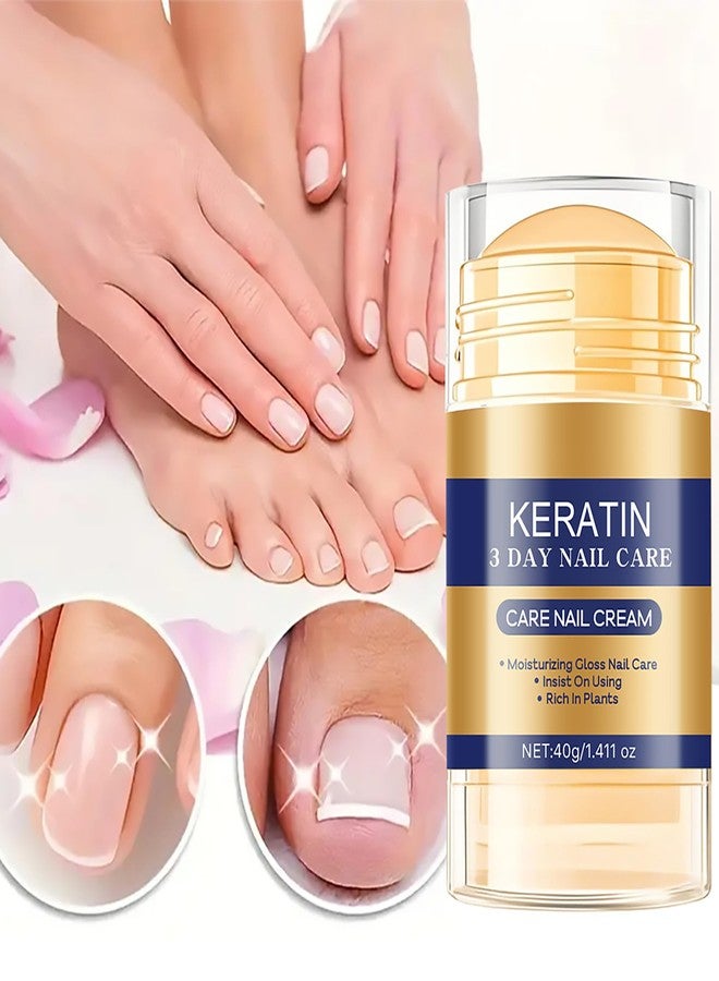 Grospe Keratin Care Nail Cream, Keratin Daily Nail Care, Deep Moisturizing Treatment & Strengthening for Brittle Nails, Contains Aloe Vera & Honey, Repairs Dry Weak Nails, 1.41 OZ - Image 5