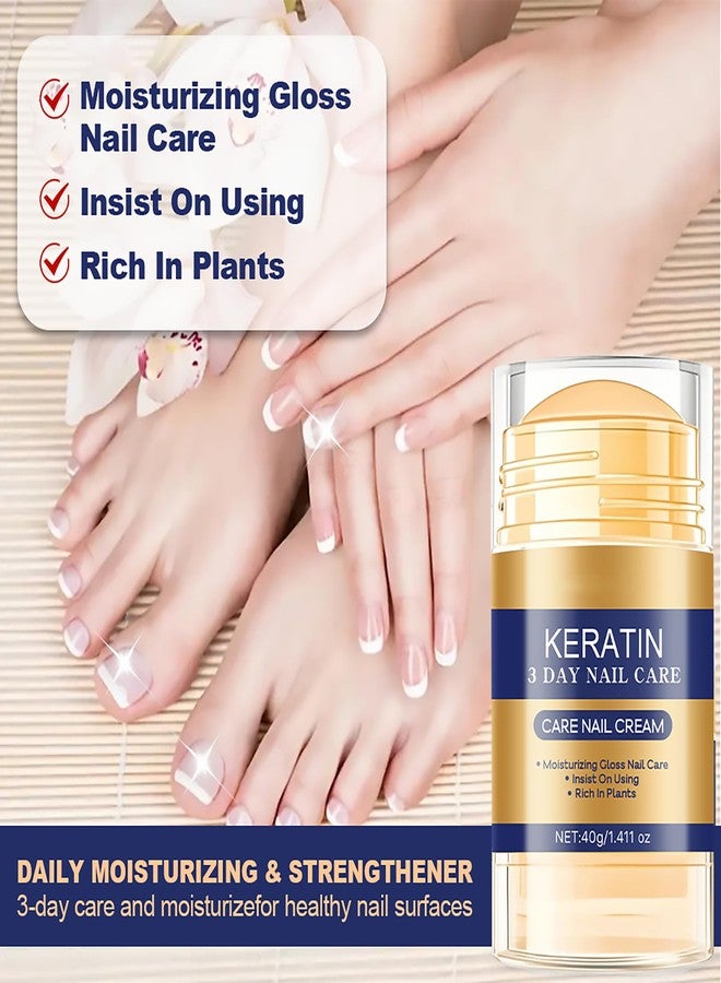 Grospe Keratin Care Nail Cream, Keratin Daily Nail Care, Deep Moisturizing Treatment & Strengthening for Brittle Nails, Contains Aloe Vera & Honey, Repairs Dry Weak Nails, 1.41 OZ - Image 4