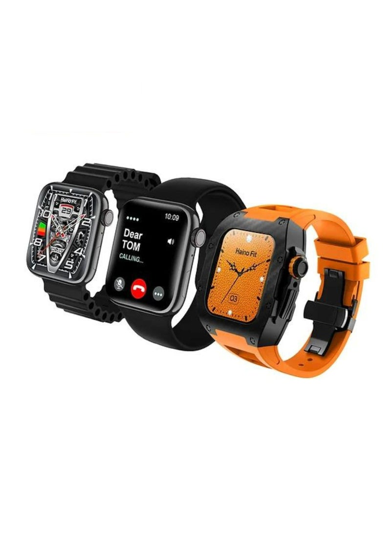 Haino Teko Premium Haino Teko Germany Richard M10 Smartwatch with 3 Pair Strap for Unisex Adults - Image 1