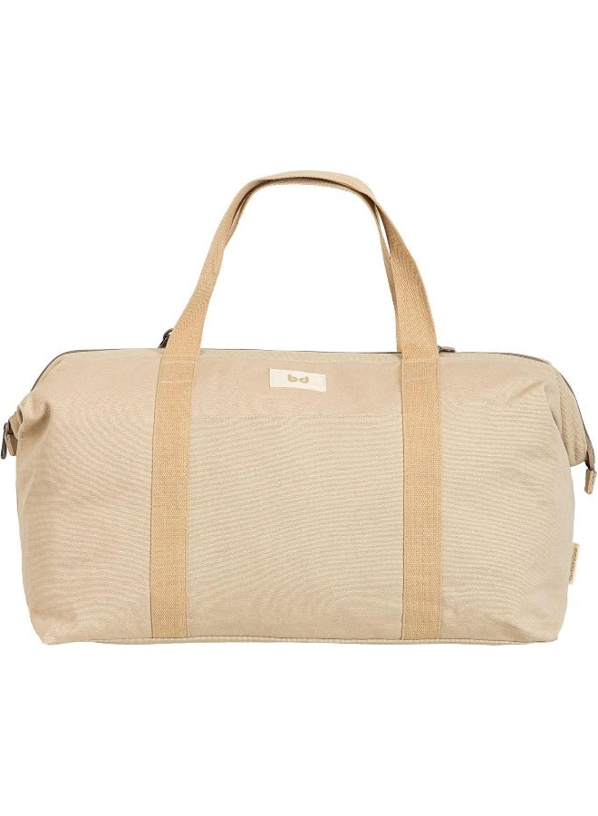 Bimbidreams Family Travel Bag Spacious & Durable Canvas Duffle For Parents & Kids, Perfect For Weekend Getaways, Beach, & Everyday Use (Linen)  - Image 1