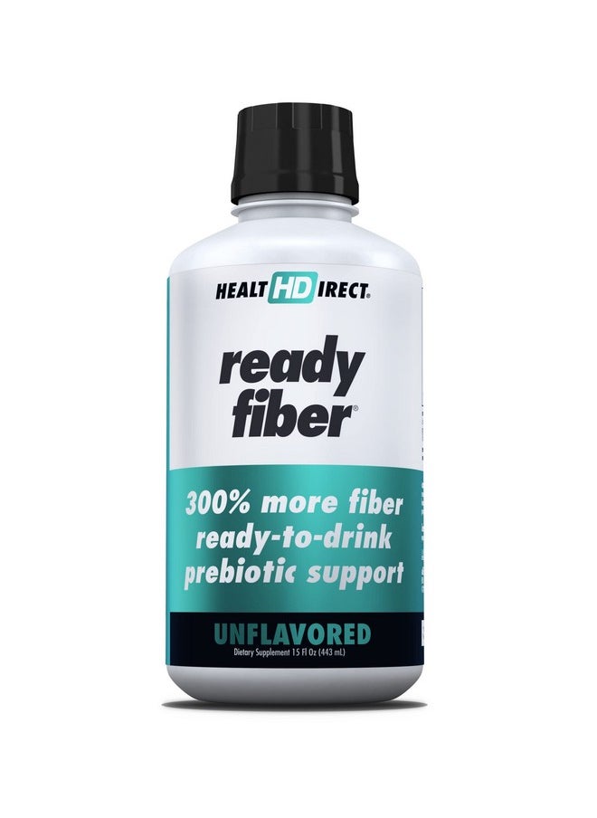 هيلث دايركت HEALTH DIRECT - مكمل غذائي سائل من الألياف الحيوية للنساء والرجال والأطفال - Ready Fiber - 15 أونصة سائلة - بدون نكهة - أسهل من حلوى الألياف ومساحيق الألياف وحبوب الألياف للنساء 