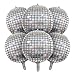 MDOZQ 6 PCS Disco Ball Balloons Silver Disco Mylar Foil Balloons 22 Inch Huge 4D Round Metallic Sphere Disco Party Balloons for 70s 80s 90s Party Decorations Birthday Bachelorette Party Graduation - Image 3