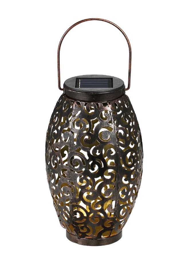 NIBEMINENT Solar Power Energy LED Hanging Lantern Black 0.54kg 