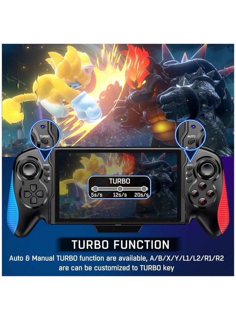 One-Piece Joypad Replacement Controller for Nintendo Switch/OLED, Pro Controller Style with Adjustable TURBO and Dual Motor Vibration for Enhanced Gaming Experience. - Image 2