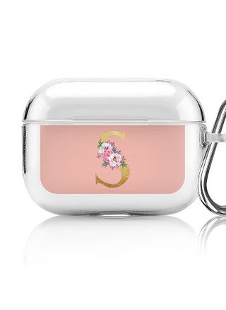 Classic Clear printed Case for Apple AirPods Pro 2nd Generation Thin Transparent Cover - Custom Monogram Initial Letter Floral Pattern Alphabet - S (Rose Pink ) - pzsku/Z10061E4E3F3B36C368FAZ/45/_/1697116245/a30f03f0-63ae-4bb8-9240-93ab39d43d62