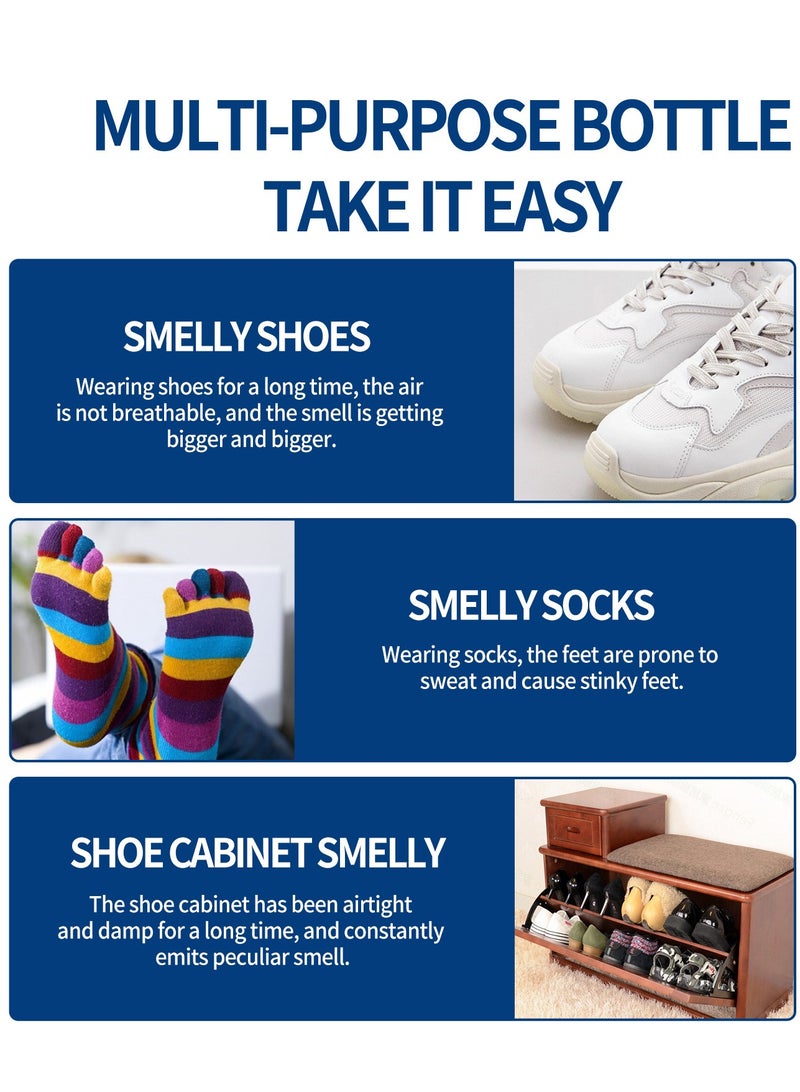 SOUTH MOON Shoe and Sock Deodorizer Spray, Cleans Shoes and Socks Sweaty Feet to Eliminate Odors, Shoe Closet Freshener 60ml  - Image 2
