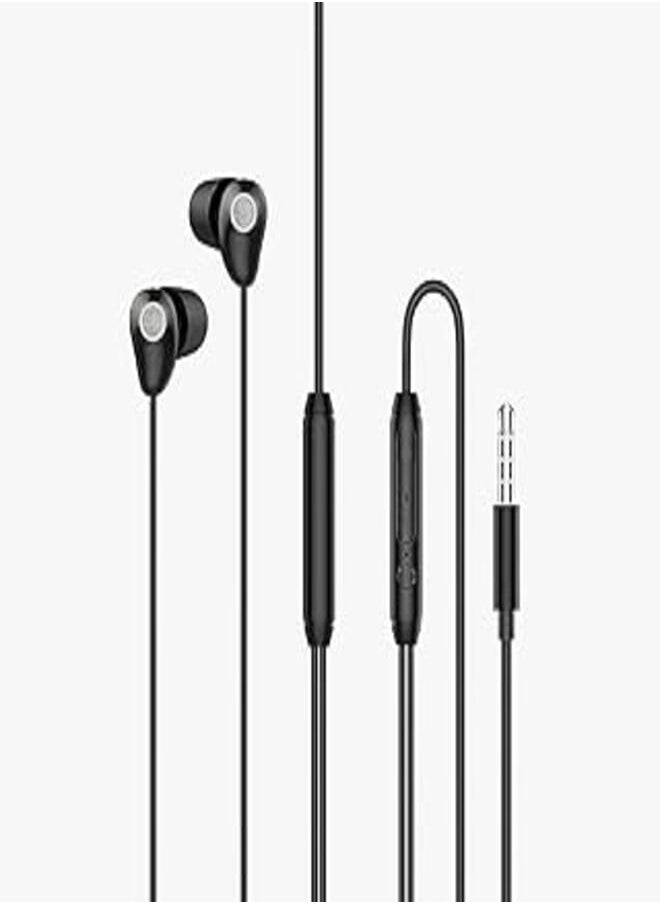LAVVENTO L'avvento Sleeping earphone with Mic, 3.5mm, with Volume Control Black, Wired Headphones Headset 