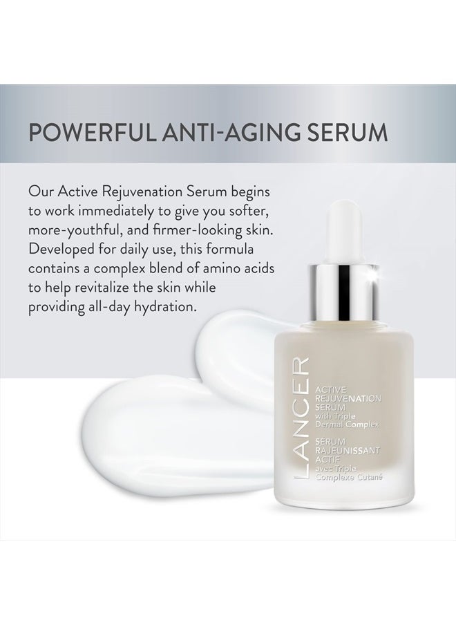 lancer Skincare Active Rejuvenation Serum with Triple Dermal Complex, Daily Anti-Aging Face Serum, 1 Fluid Ounce  - Image 2