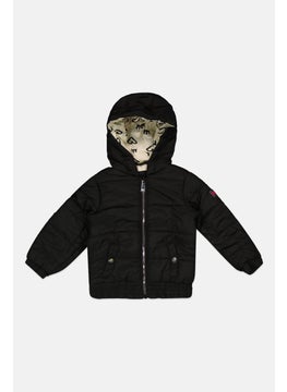 Toddler Girl Quilted Puffer Jacket, Black