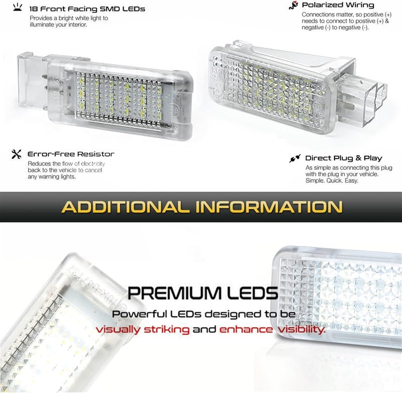Wivplex LED Footwell Boot Door Lights for Skoda - Image 2