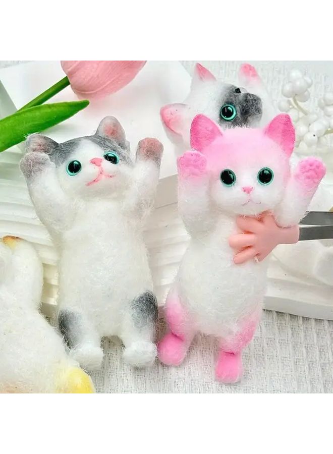 Surrender Yellow Cute Cat DIY Squishy Toy Soft TPR Kawaii Cats Unique Gift For Teens Kids Adults - Image 3