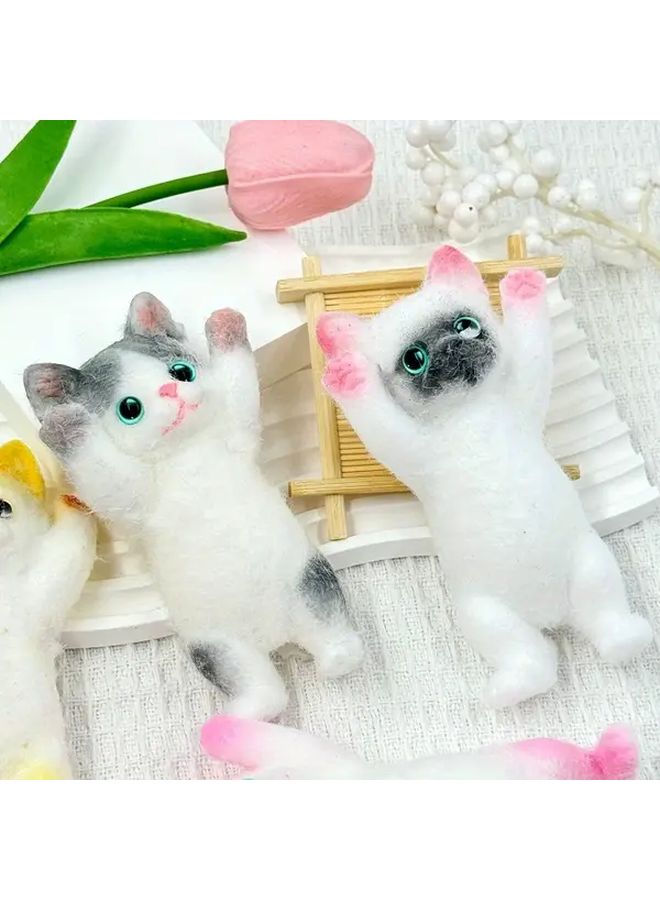 Surrender Yellow Cute Cat DIY Squishy Toy Soft TPR Kawaii Cats Unique Gift For Teens Kids Adults - Image 5