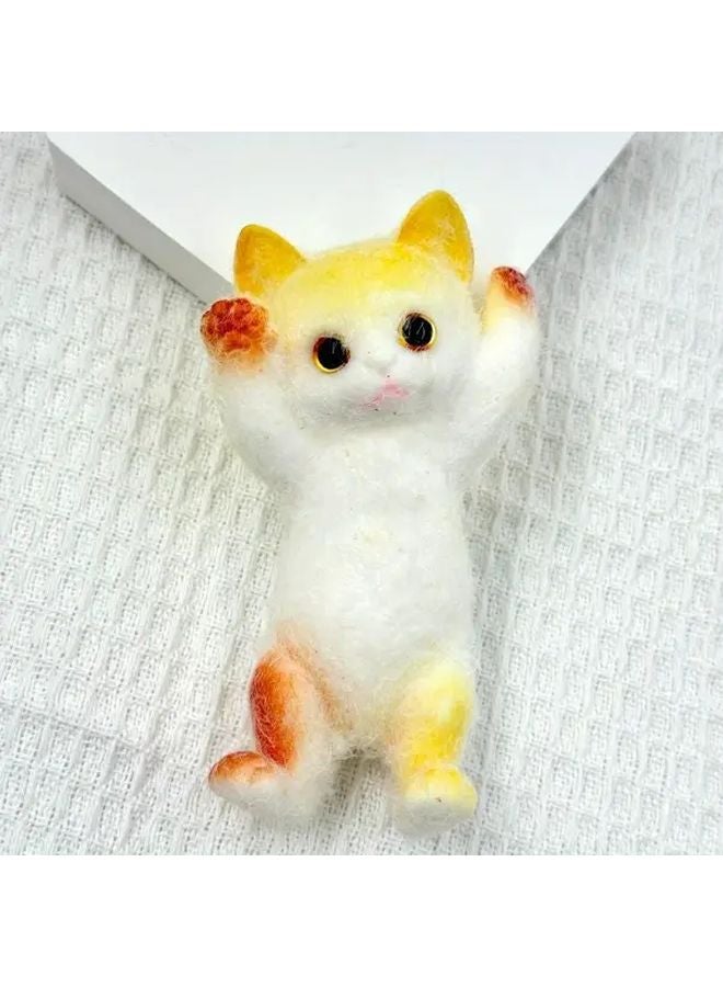 Surrender Yellow Cute Cat DIY Squishy Toy Soft TPR Kawaii Cats Unique Gift For Teens Kids Adults - Image 1