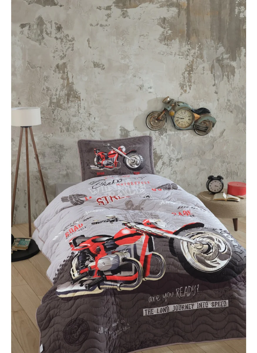 كلاسي Classy Ranforce Bedspread Single Street King V1 Gray