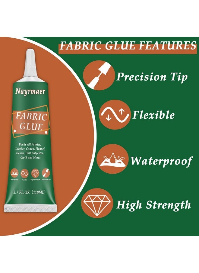 Nayrmaer Fabric Glue, Permanent Clear Washable Clothing Glue For All Fabrics, Cotton, Flannel, Denim, Leather, Polyester, Doll Repair, 24 Hours Dry And Waterproof  - Image 3