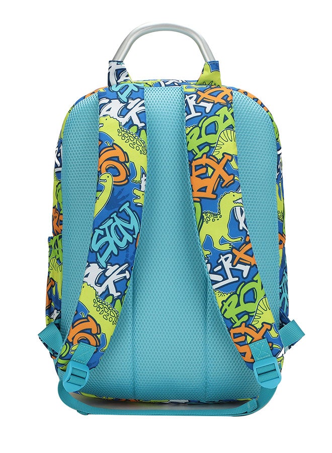 CUBS Dinosaur Print Waterproof Kids 36L Backpack with zip closure Ideal for 8-15 years age group, Compatible with 15" Laptop - Image 3