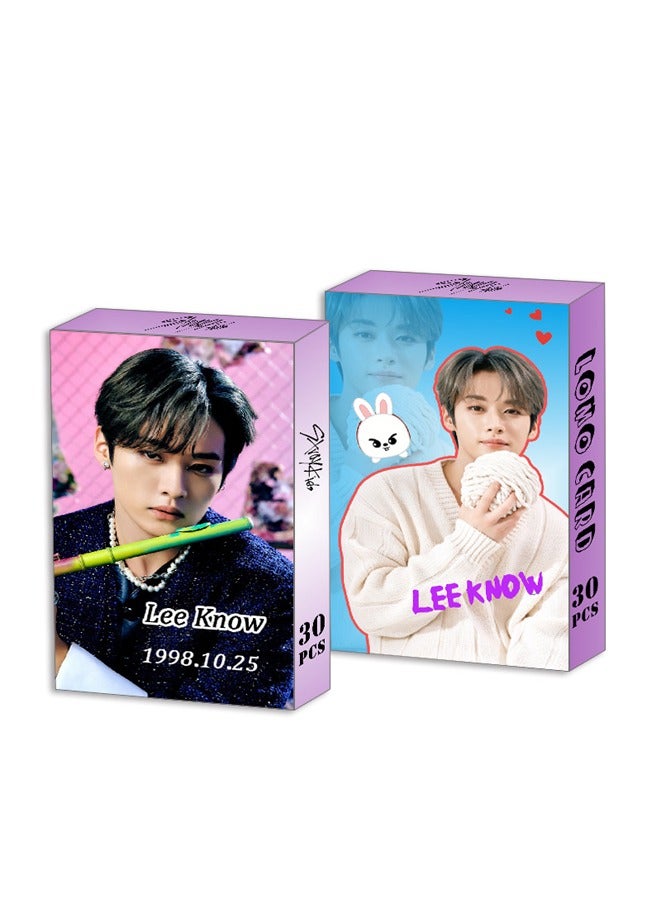 NIBEMINENT 30-Piece Stray Kids Lee Know Personal Cards - Image 1