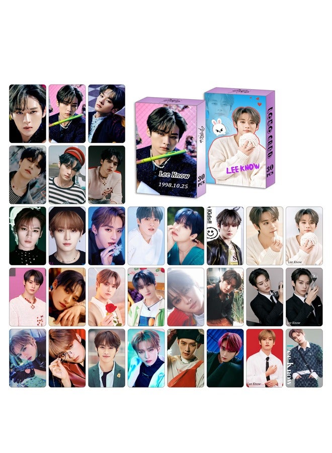NIBEMINENT 30-Piece Stray Kids Lee Know Personal Cards - Image 2