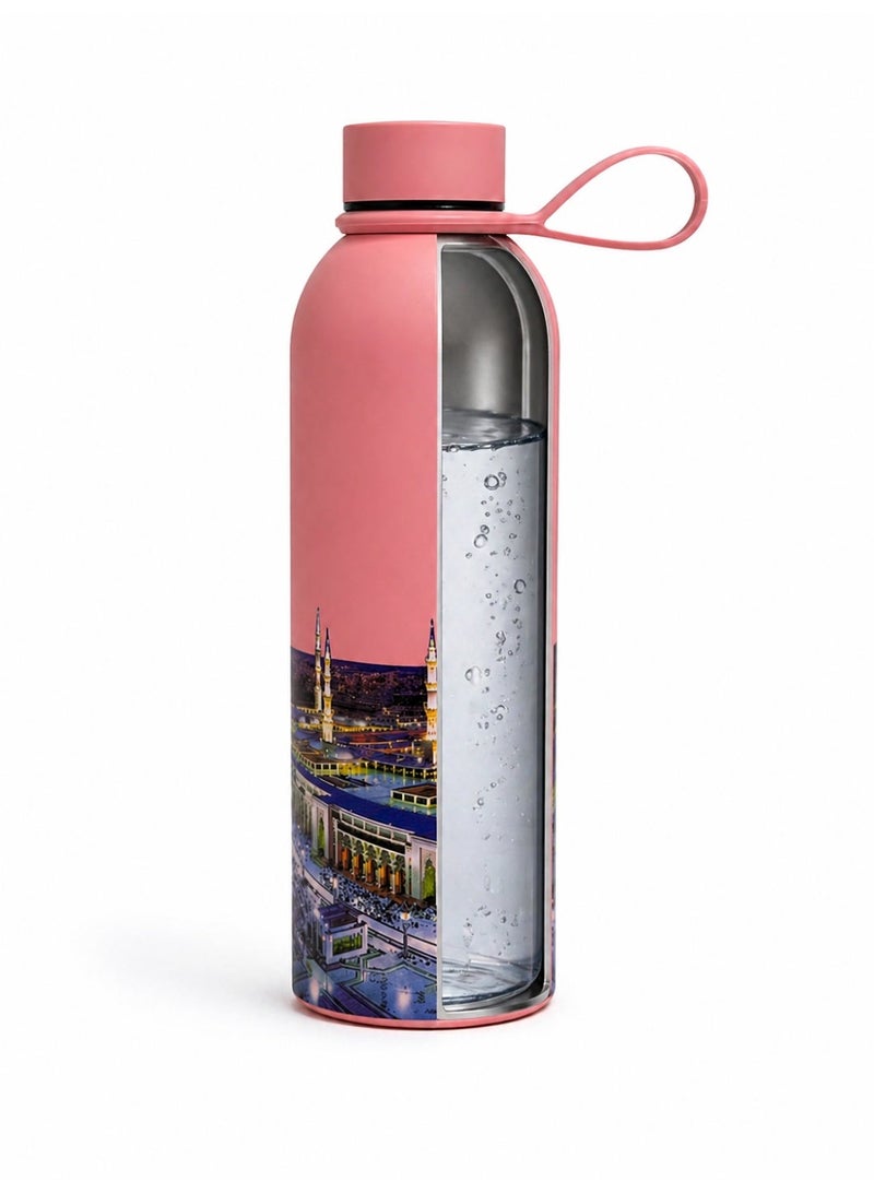 Islamic Design Water Bottle | Reusable Leakproof Drinking Bottle | Lightweight Portable Travel Bottle | Durable BPA-Free Water Flask for School, Office, Gym & Outdoor Use - Image 3