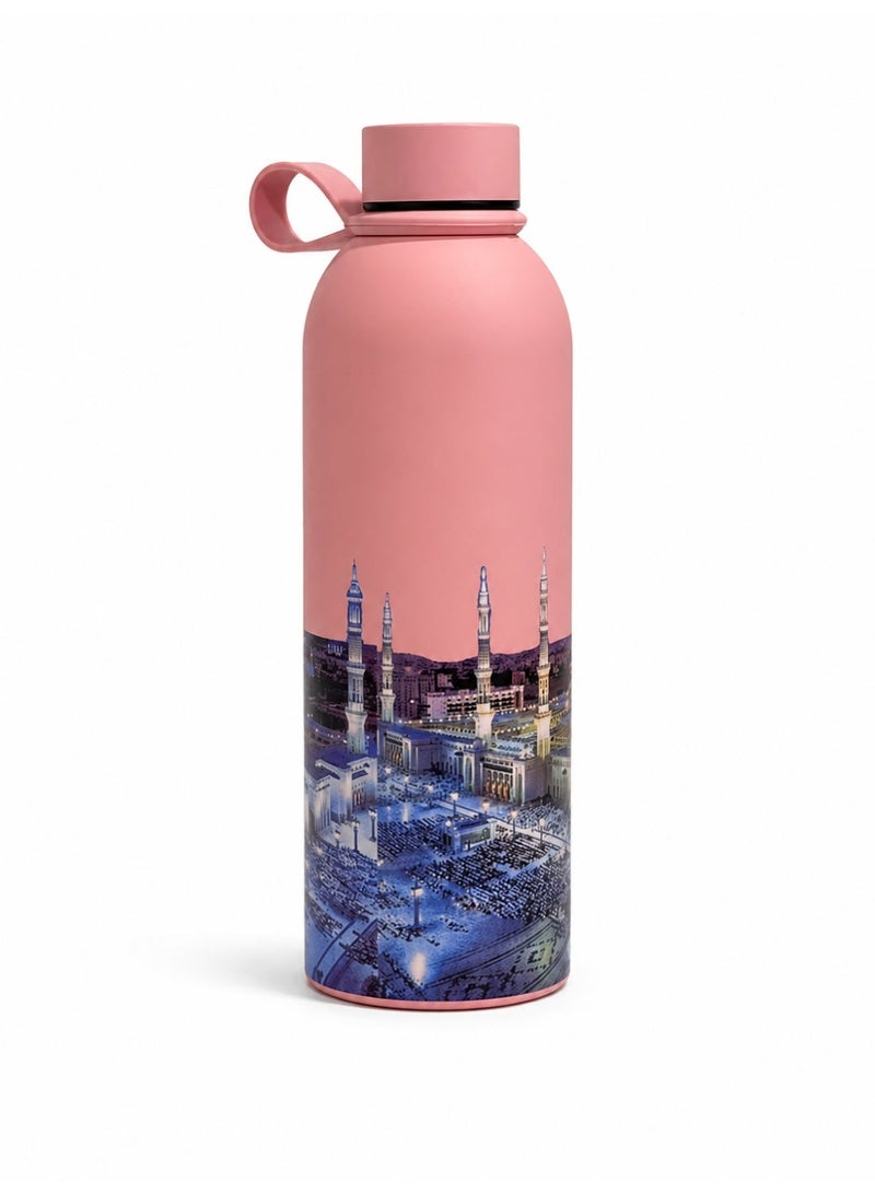 Islamic Design Water Bottle | Reusable Leakproof Drinking Bottle | Lightweight Portable Travel Bottle | Durable BPA-Free Water Flask for School, Office, Gym & Outdoor Use - Image 2