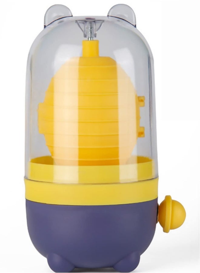 Portable Scrambler, Golden Egg Maker Hand-Pull, Egg Scrambler Shaker, Kitchen Cooking Tools Whisk Spinner Gadgets, Suitable For Making Hard Boiled Eggs - Image 1