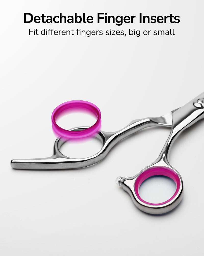 ULG Hair Thinning Scissors Professional Barberâ€™s Texturizing Teeth Shears for Hairdressing, Salon and Home Use Thinning Shears for Hair Cutting, Made of Japanese Stainless Steel, 6.5 inch - Image 5