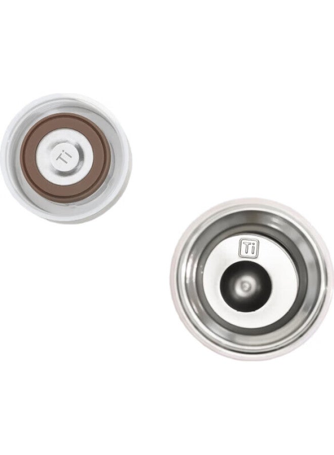 JD.com Jd Jingzao Titanium Health Insulated Cup Pocket Cup [Inner And Outer Pure Titanium] Coffee Men And Women Water Cup White 270Ml - Image 3