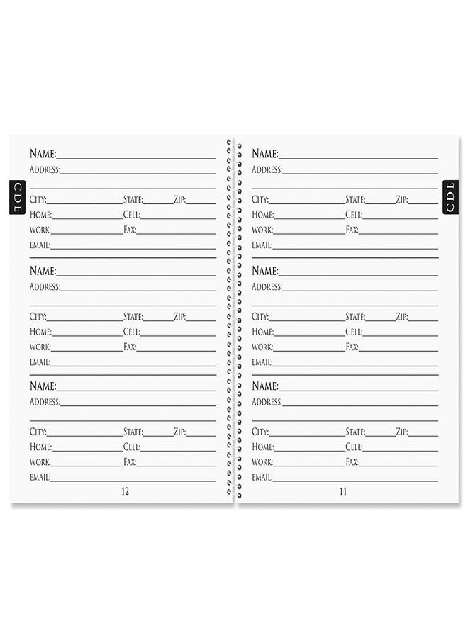 Current Jar Large Print Address Book, 56 Pages, Big 7” x 8.5” Spiral Bound, Soft Cover Organizer for Contact Phone Number, Mailing Address, & Email, Easy-to-Read Senior Logbook - Image 3