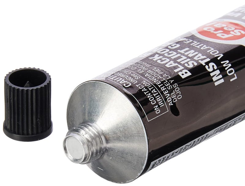 Pro Seal RTV Silicone Sealant,3 oz Tube,Black (80046)