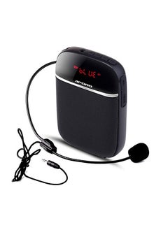 Generic Portable Voice Amplifier for Teachers with Wired Microphone Headset Waistband Rechargeable Personal BT Speaker Support Music FM TF Card for Classroom Meeting Training Tour Guides Promotions Singing  - Image 1