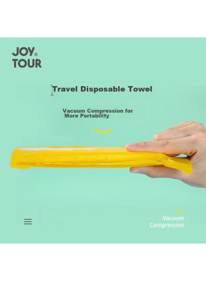 JOY TOUR Joytour Disposable Towels, Travel Face Towels, Extra Large And Thick, Portable Hotel Supplies, 30*70cm, 5 Packs Of 10 Pieces - Image 3