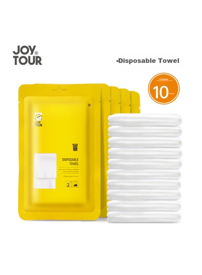 JOY TOUR Joytour Disposable Towels, Travel Face Towels, Extra Large And Thick, Portable Hotel Supplies, 30*70cm, 5 Packs Of 10 Pieces - Image 1