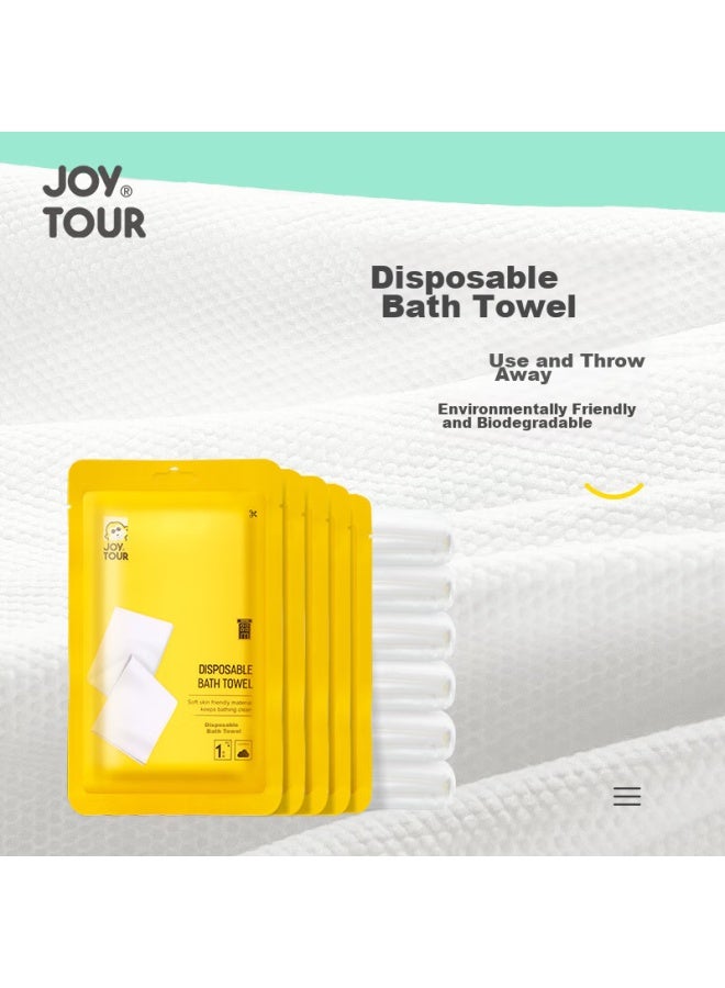JOY TOUR Joytour Disposable Towels, Travel Face Towels, Extra Large And Thick, Portable Hotel Supplies, 30*70cm, 5 Packs Of 10 Pieces - Image 5