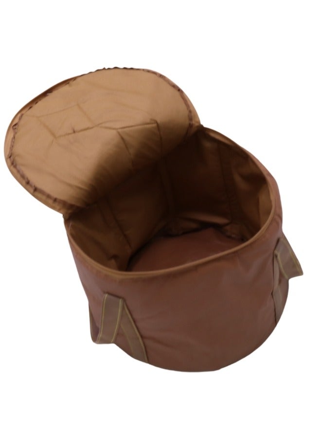 SMART HOME Round Design Camping Travel Duffel Bag, Zipper Picnic Bag, Large Size 45*45*40cm Thai Cloth - Image 5