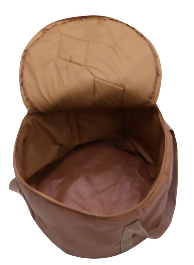 SMART HOME Round Design Camping Travel Duffel Bag, Zipper Picnic Bag, Large Size 45*45*40cm Thai Cloth - Image 2