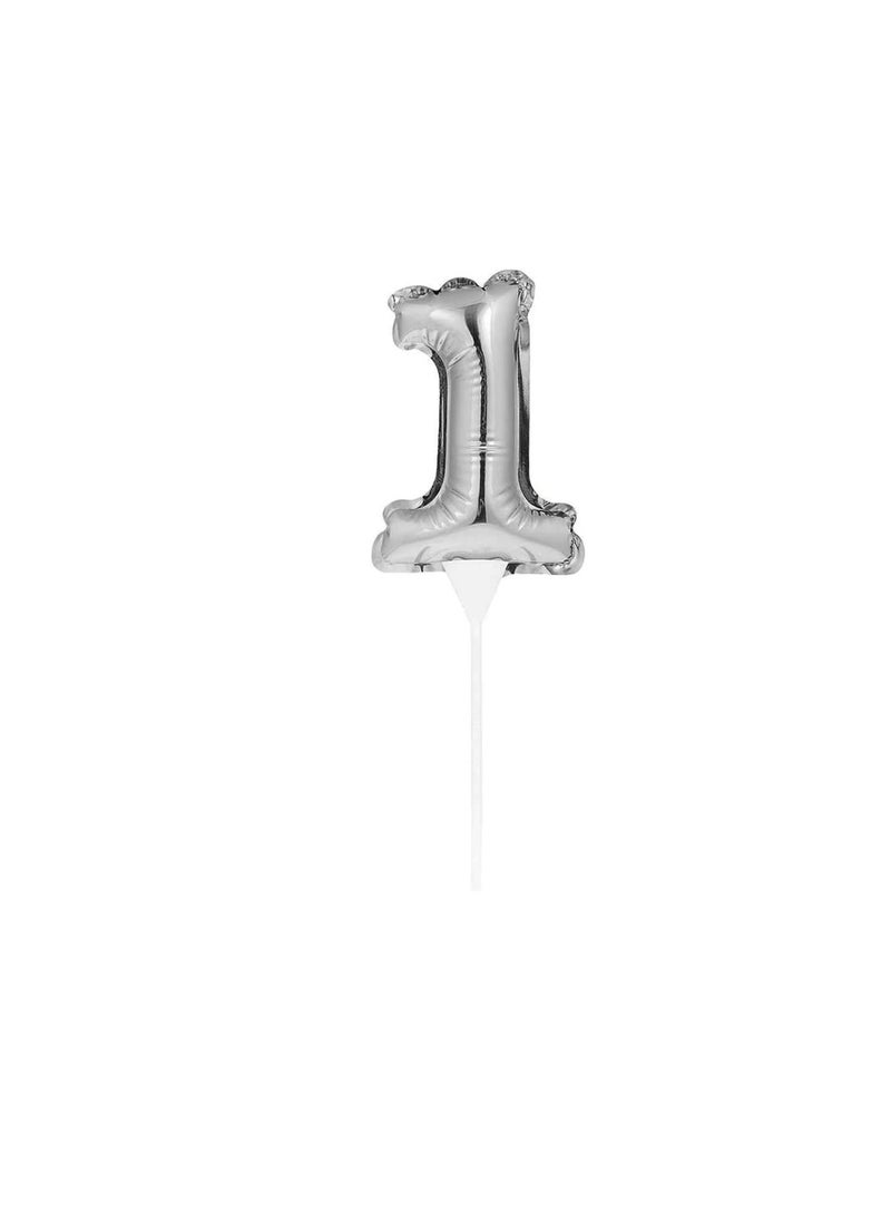 Generic - Balloon Cake Topper 1 Silver - Image 1