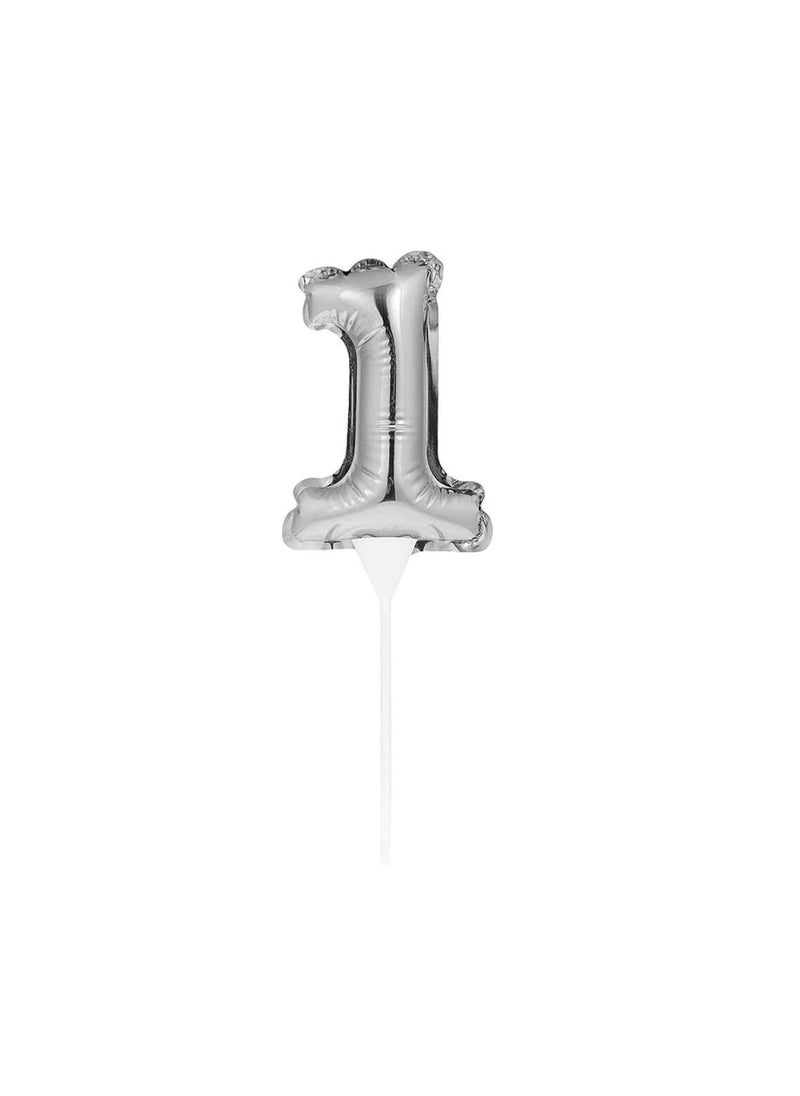 Generic - Balloon Cake Topper 1 Silver - Image 1
