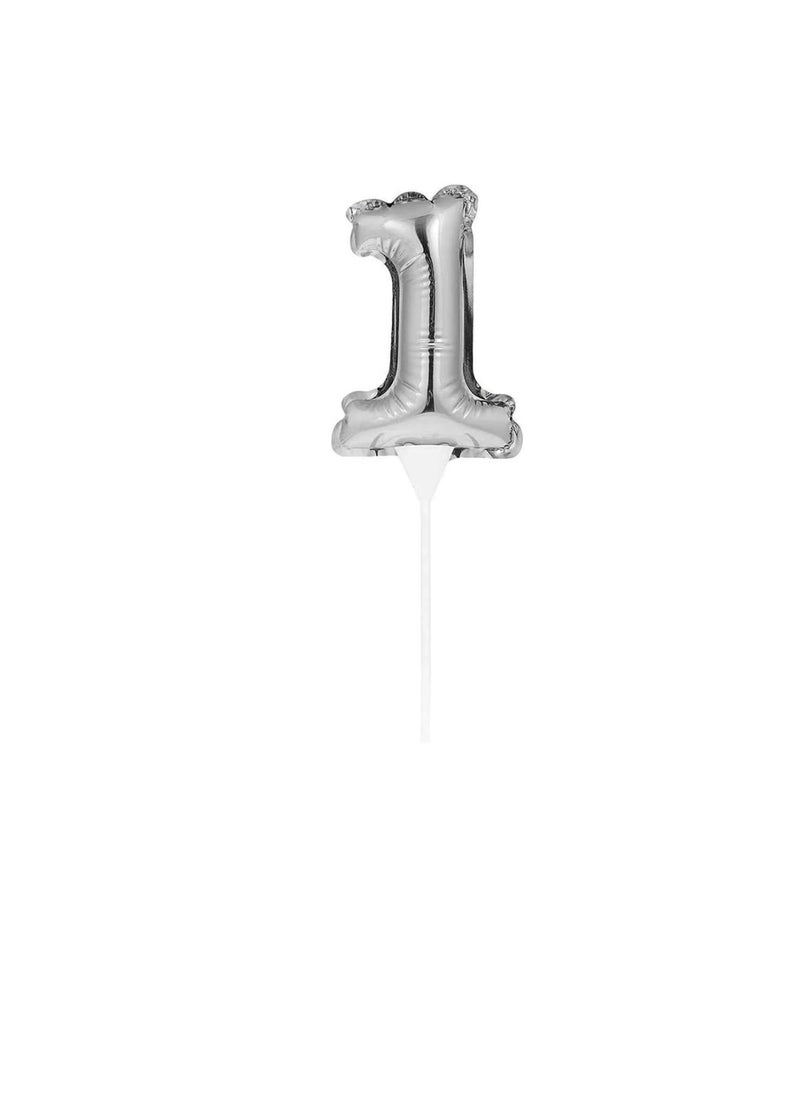 Generic - Balloon Cake Topper 1 Silver - Image 1