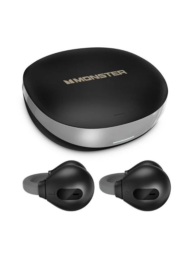 Monster Open-Ear AC500 Air Conduction Bluetooth Wireless Earbuds, Waterproof Sports Earphones with Noise-Cancelling & Built-In Mic, Black  - Image 2