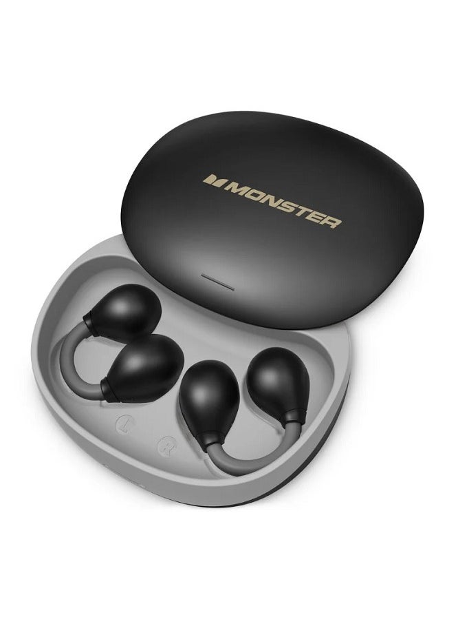 Monster Open-Ear AC500 Air Conduction Bluetooth Wireless Earbuds, Waterproof Sports Earphones with Noise-Cancelling & Built-In Mic, Black  - Image 4