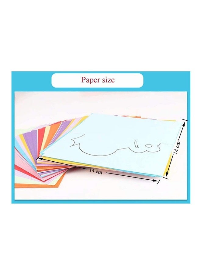 240 Pcs Kids Paper Cutting Set Paper Activity Toys with 2 Safe Scissors Educational Toys for Kids Gift Idea