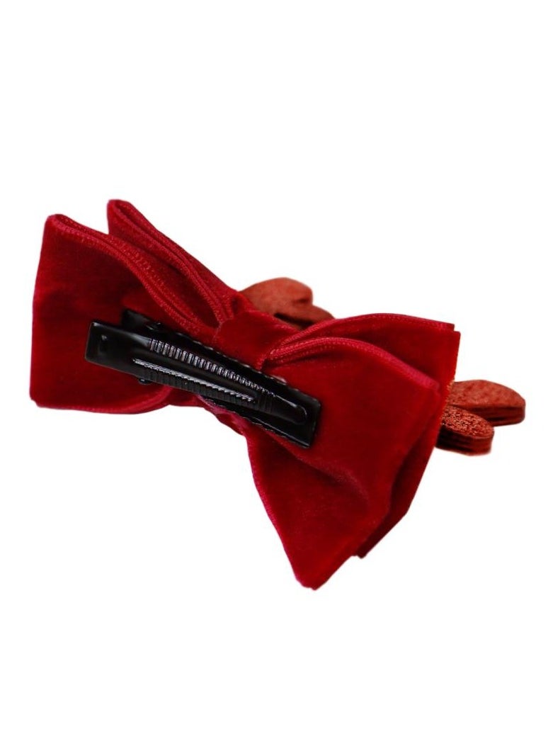 AIWANTO Red Hair Clip Girls Women  - Image 2