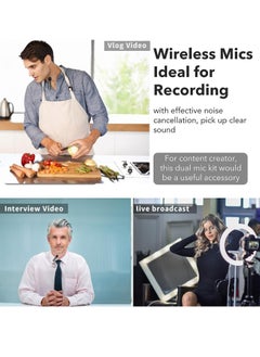 Generic Wireless collar clip microphone for recording videos, suitable for Typc-C interface+Apple interface+Android interface, with clear and impurity free sound  - Image 2
