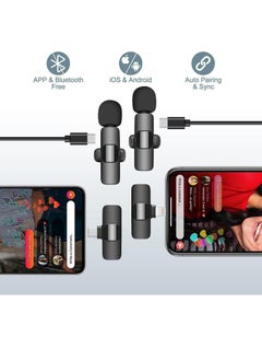 Generic Wireless collar clip microphone for recording videos, suitable for Typc-C interface+Apple interface+Android interface, with clear and impurity free sound  - Image 5