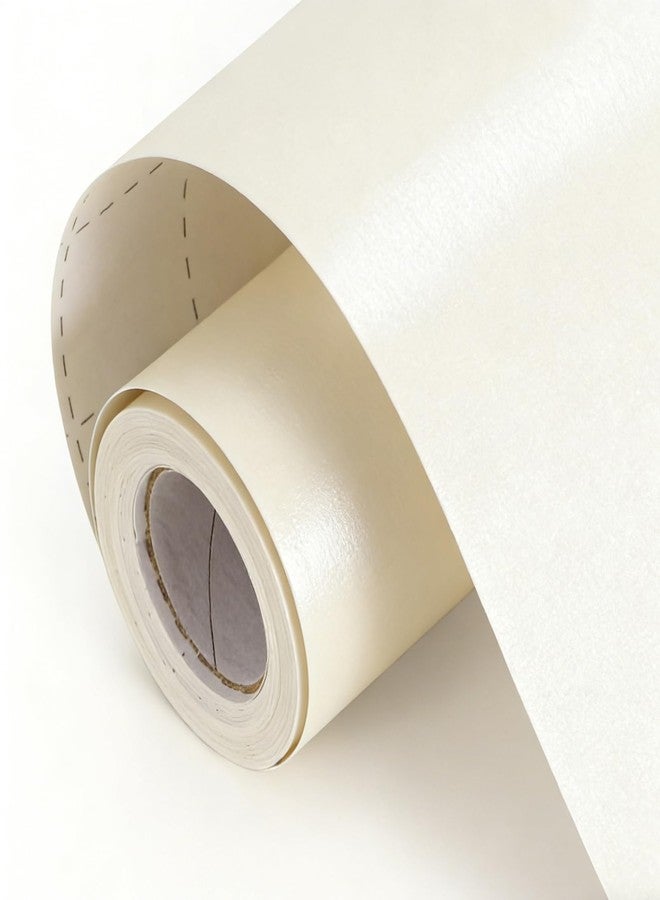 Donyang Off White Matte Wrapping Paper, 17inch x 33ft Solid Color Pearly Lustre Paper, Art Craft Paper Roll, White Gift Wrapping Paper for Wedding, Valentine's Day, Birthday, Christmas, Halloween, Baby Shower - Image 1