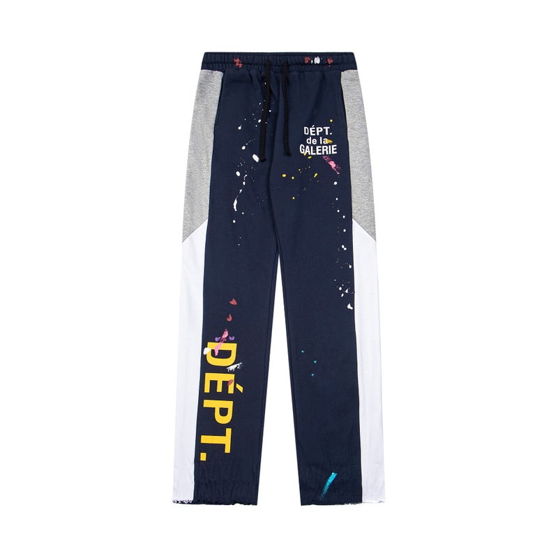 G D Splash Ink Graffiti Casual Loose Pants Stitching Couples Leg Pants Trendy Men'S And Women'S Same - Image 1